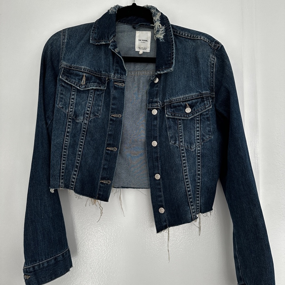 Zara cropped Jean jacket